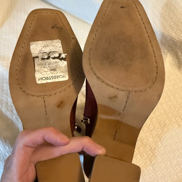 Vince Camuto Red Suede Heeled Boots - Picture 14 of 15